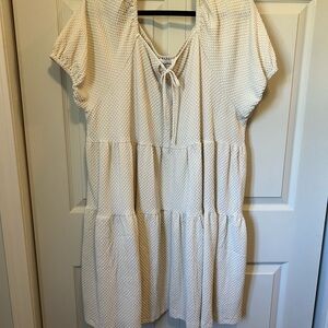 Hayden Cream Textured Mini Dress
